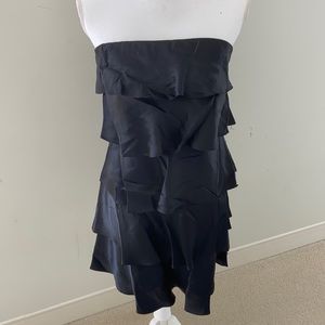 Alberto Makali Tiered Silk Mini Dress